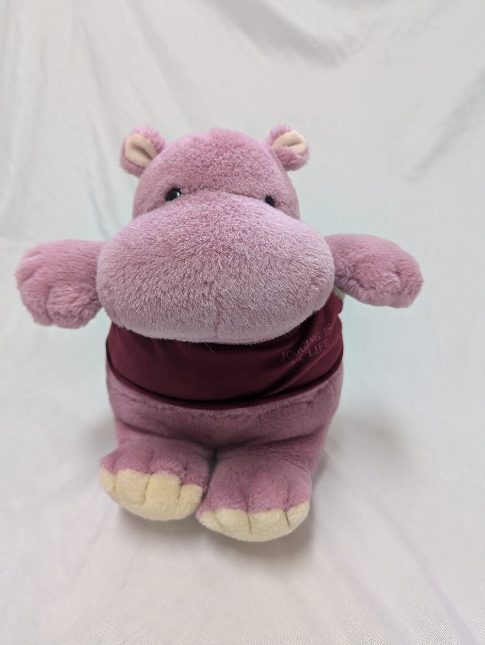 Henry The Purple Hippo "Jogging Is My Life" Vtg 1984 Applause 10" Stuffed Animal